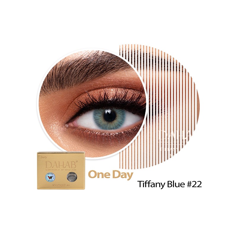 Dahab-Dahab Daily Lenses Tiffany Blue No22 - Product Main Image