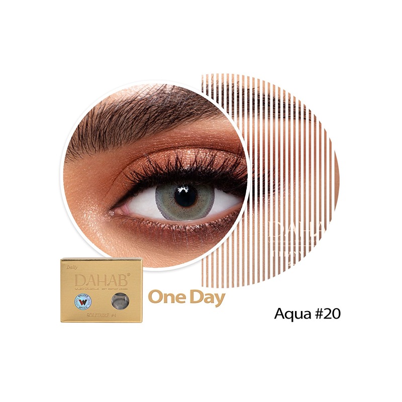 Dahab-Dahab Daily Lenses Aqua No20 - Product Main Image