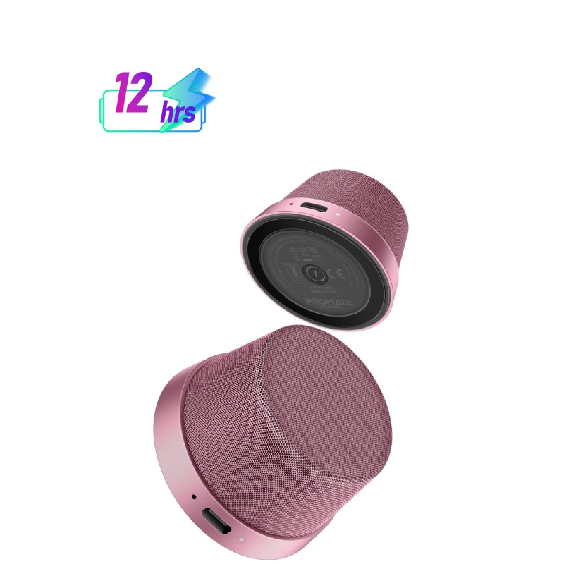 Bluetooth Magnetic Base Speaker, Premium 3W True Wireless Portable Speaker with HD Sound, 40mm Dynamic Drivers, Long-Lasting 12H Playtime, and Bluetooth V5.3, Punch Pink - Product Main Image
