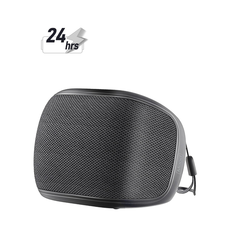 Bluetooth Speaker, Premium 5W True Wireless IPX4 Water Resistant Portable Speaker with HD Sound, Long 24H Playtime, USB Flash Port, Mood Black - Product Main Image